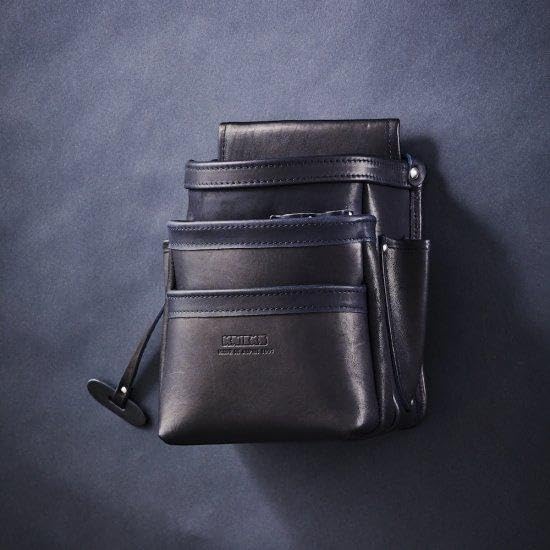 Amazon.co.jp: ニックス 腰袋 総グローブ革仕上 3段 フチ/総